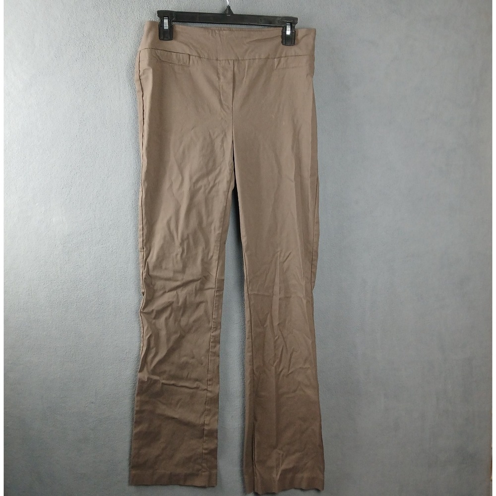 Rekucci Chino Pants‎ Womens 6T Mocha Logo Straight Leg Medium Wash Casual Wear